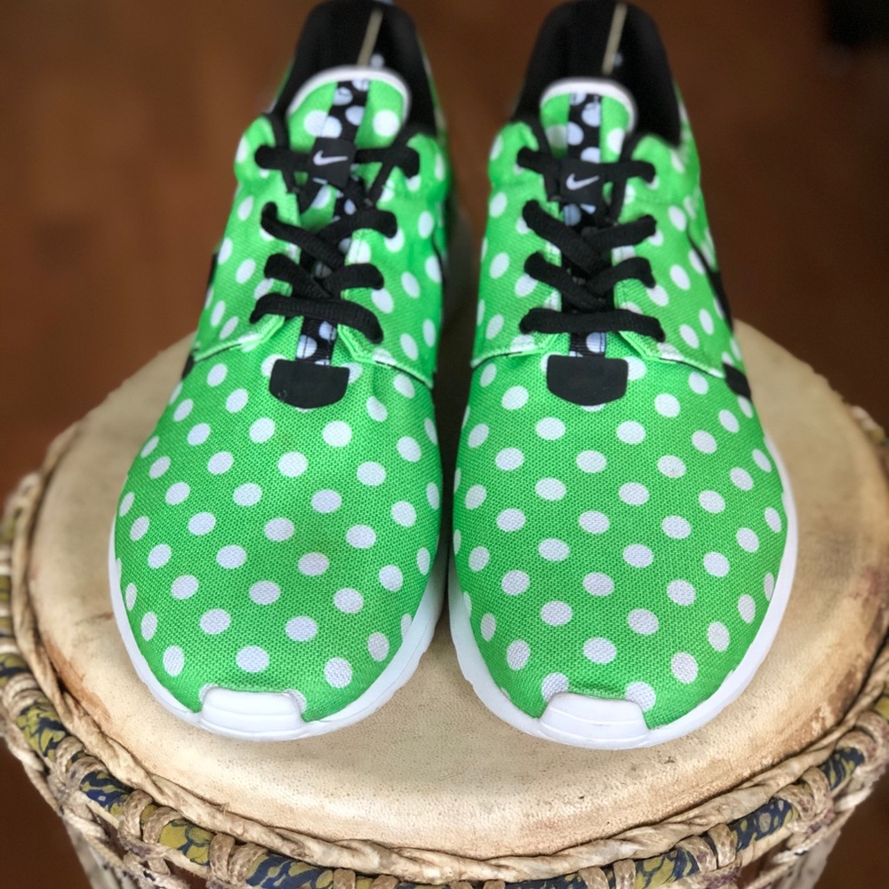 Nike Roshe NM Polka Dot  810857-300 Green Size 12